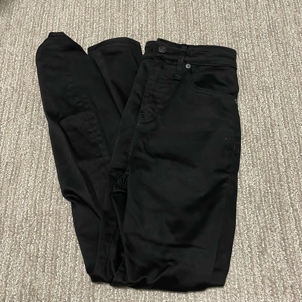 Madewell Curvy High Rise Black skinny Jeans 26